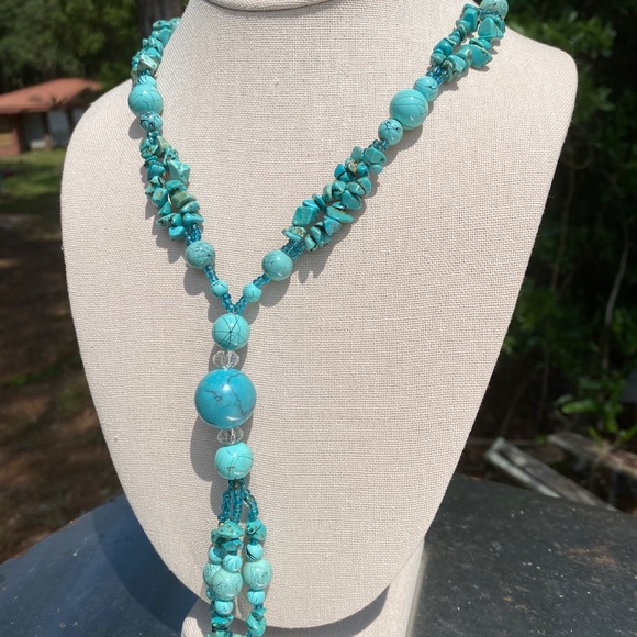 Turquoise Necklace and Bracelet - Picture 5 of 7